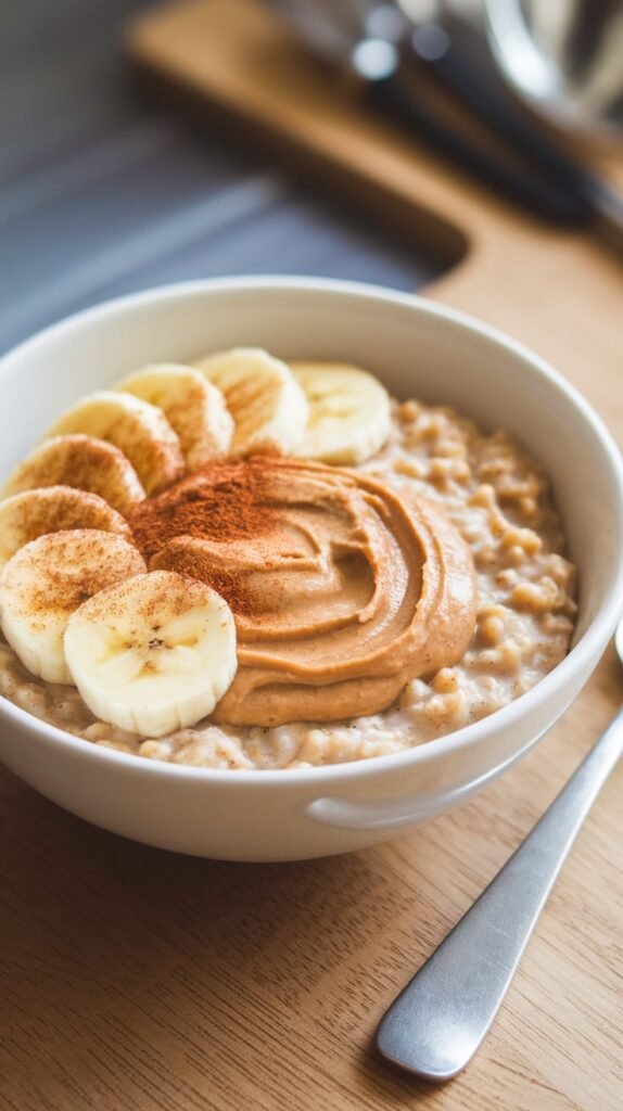 10 High-Protein Breakfast Bowls to Start Your Day Strong 3 Peanut Butter Banana Oatmeal Bowl