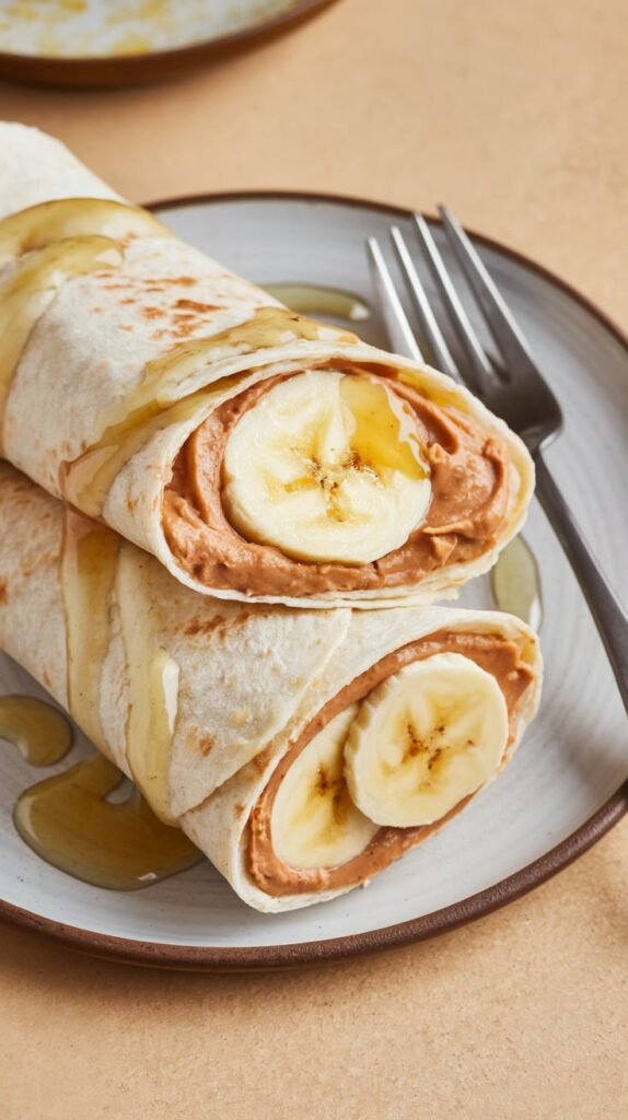 Peanut Butter Banana Protein Wrap