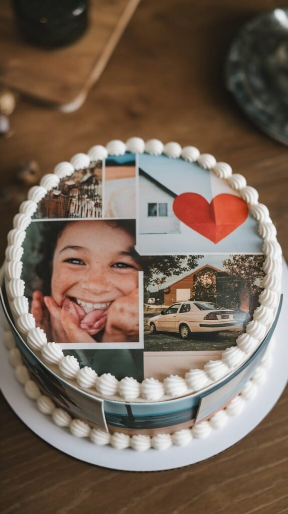 Photo Collage Cake
