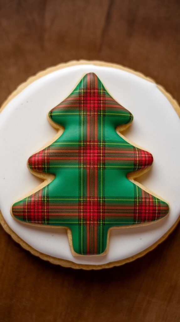 Plaid Pattern Christmas Trees