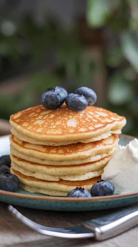 Protein Packed Pancakes with Whipped Ricotta