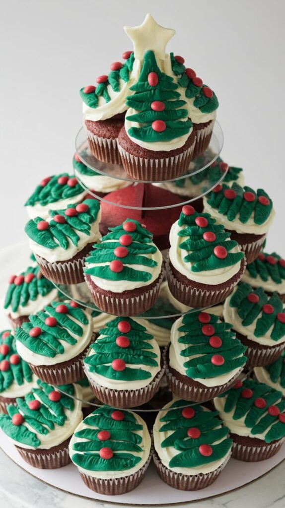 14 Christmas Tree Cake Ideas That Will Make Your Holidays Sparkle 2 Pull Apart Christmas Tree Cupcake Cake