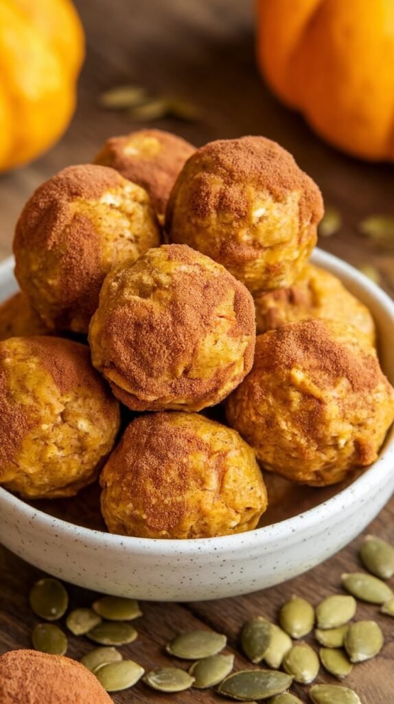 16 High-Protein Energy Balls That'll Crush Your Cravings (No Bake, 10g+ Protein Each!) 6 Pumpkin Spice Power Balls