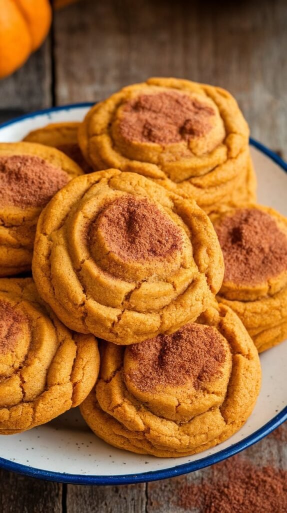 Pumpkin Spice Thick Cookies