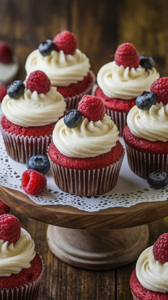 Red Velvet Cream Cheese Cupcakes