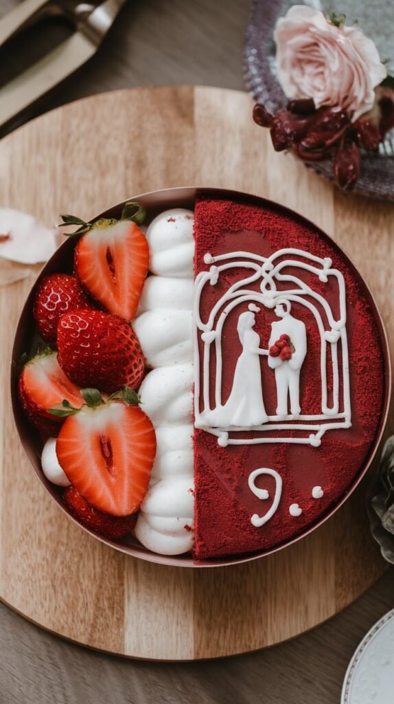 Red Velvet Romance Bento Cake