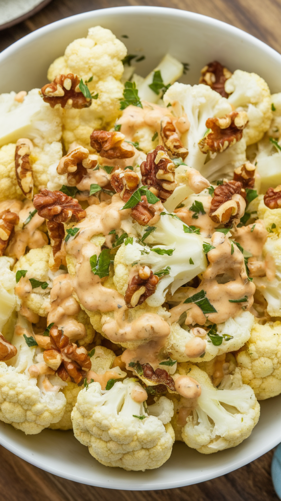 27 New Year's Eve Salad Recipes That'll Make You Forget About the Potato Chips 21 Roasted Cauliflower Salad With Creamy Honey Mustard