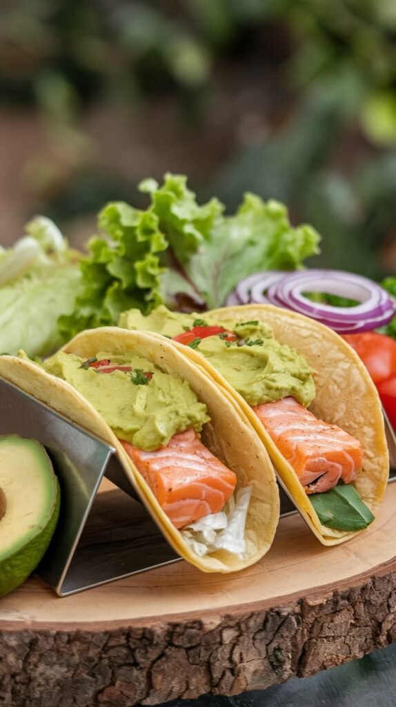 21 High-Protein Mexican-Inspired Dinners for Fiesta Nights 16 Salmon Tacos with Avocado Crema