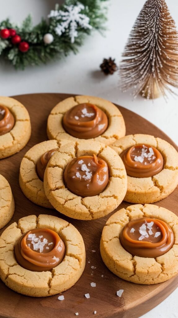 25 Best Christmas Cookies Recipes You’ll Bake Every Year 7 Salted Caramel Thumbprint Cookies