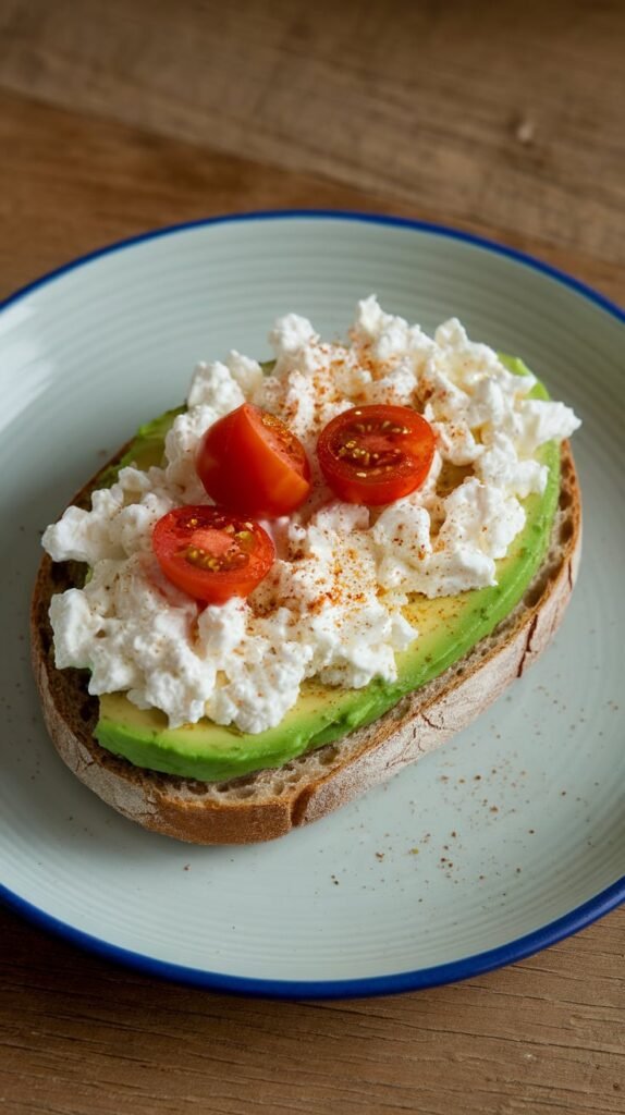 Savory Cottage Cheese Avocado Toast