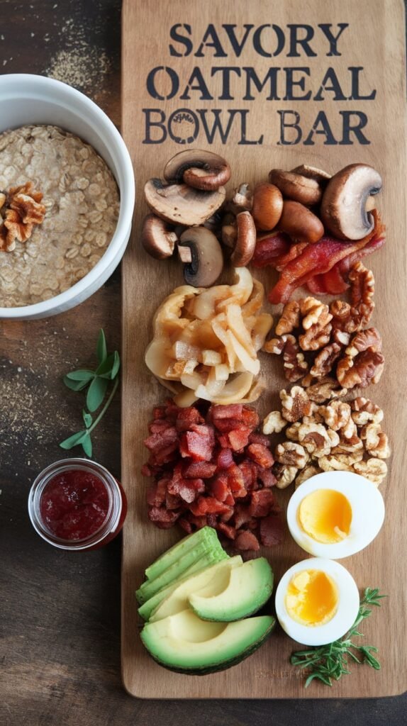 Savory Oatmeal Bowl Bar