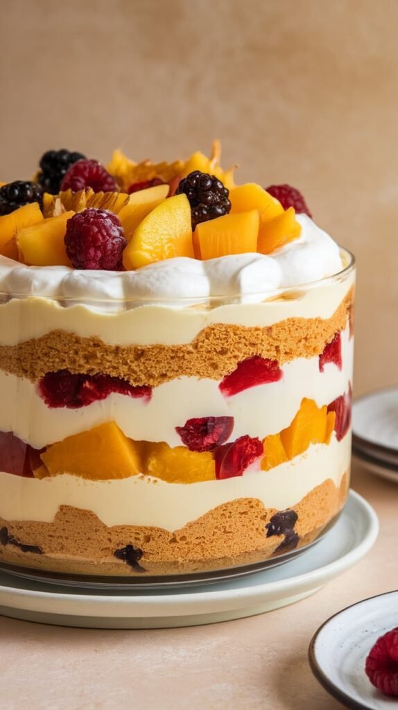 23 Vintage Christmas Cakes That'll Transport Your Taste Buds Straight to Grandma's Kitchen 11 Sherry Trifle Cake