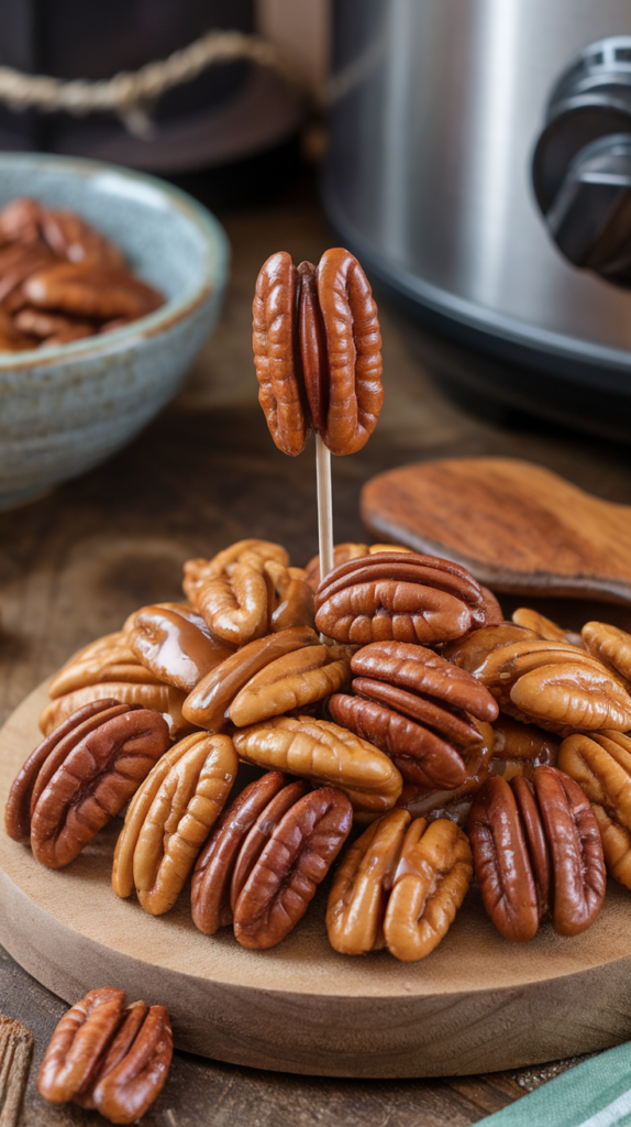 Slow Cooker Candied Pecans
