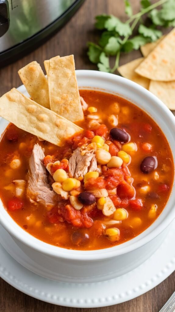25 Slow Cooker Soups For Winter Season 6 Slow Cooker Chicken Tortilla Soup