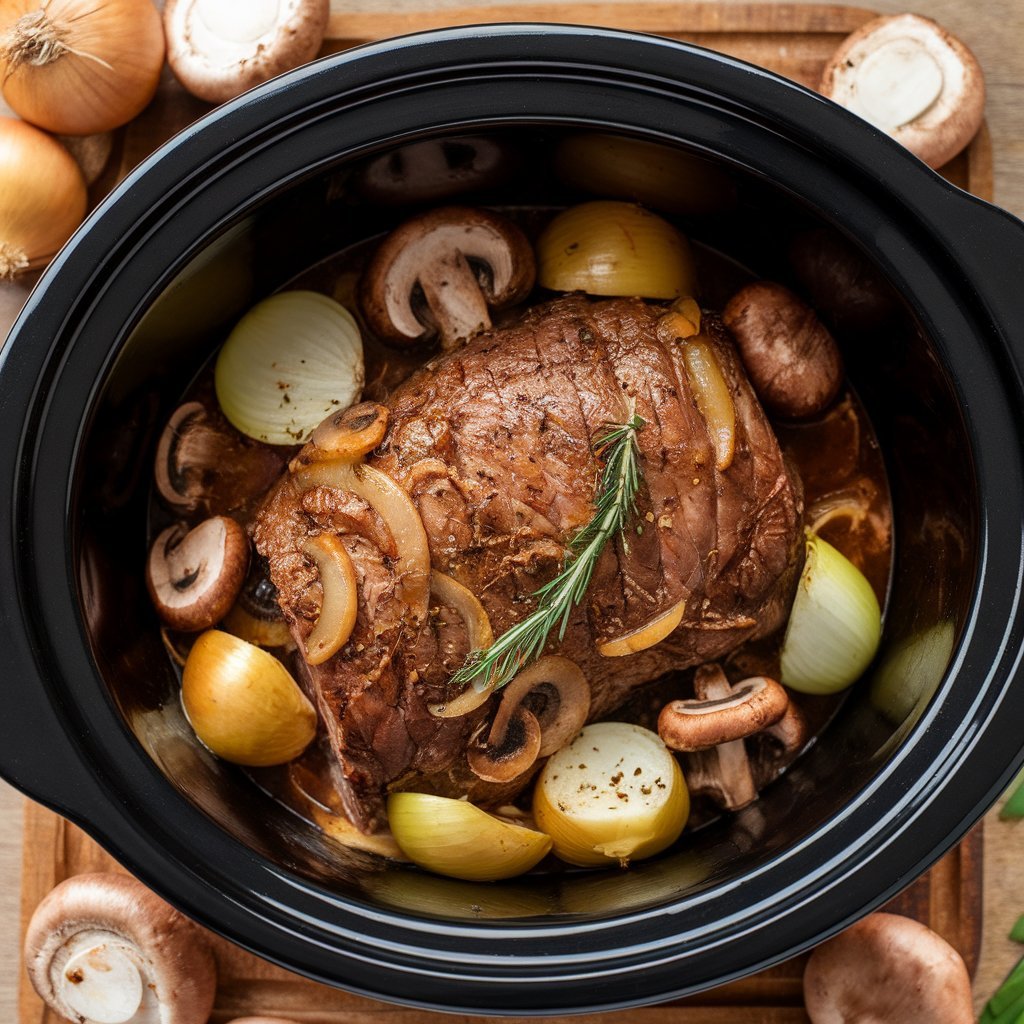 Slow Cooker French Onion Pot Roast