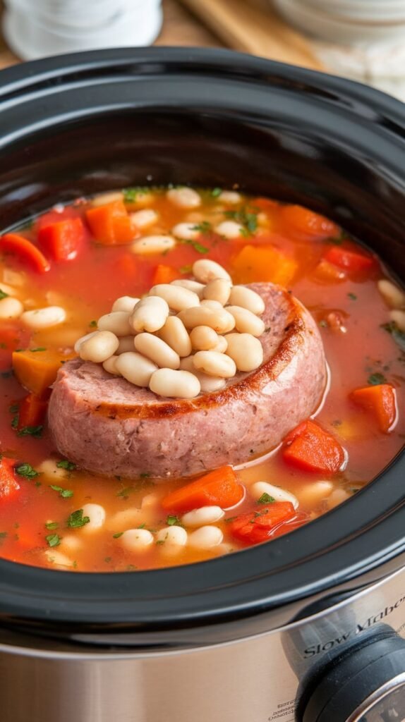 25 Slow Cooker Soups For Winter Season 17 Slow Cooker Italian Sausage White Bean Soup