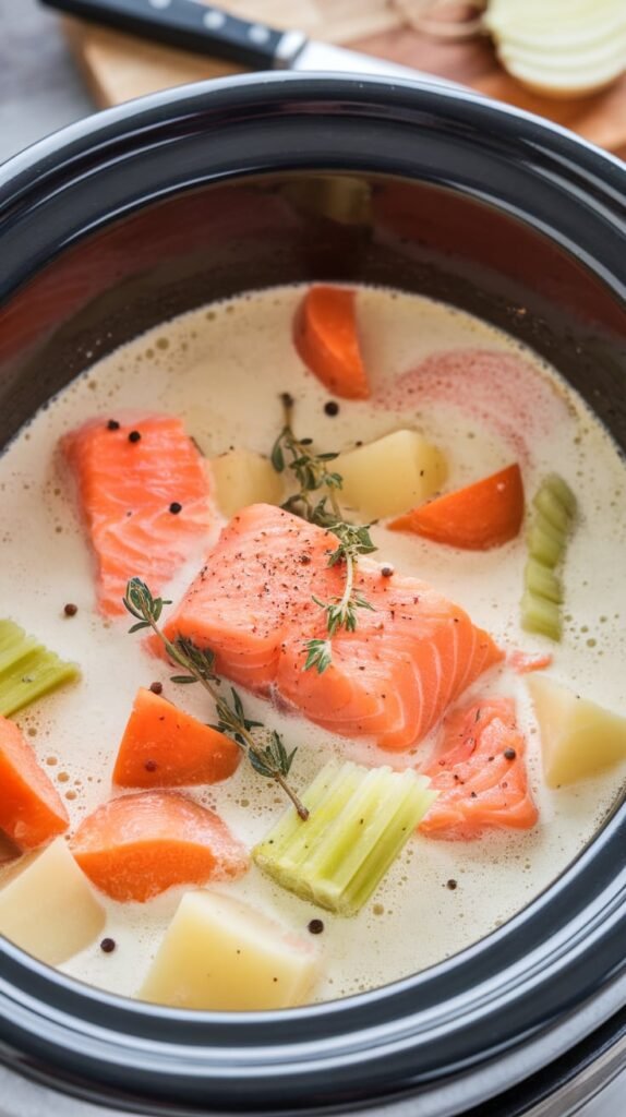 25 Slow Cooker Soups For Winter Season 16 Slow Cooker Salmon Chowder