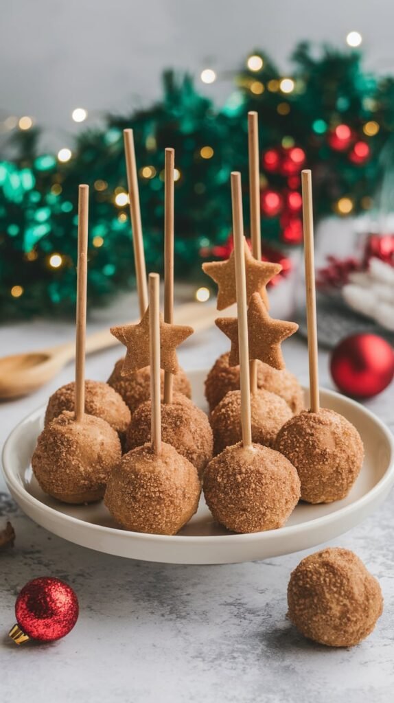Snickerdoodle Christmas Cake Pops