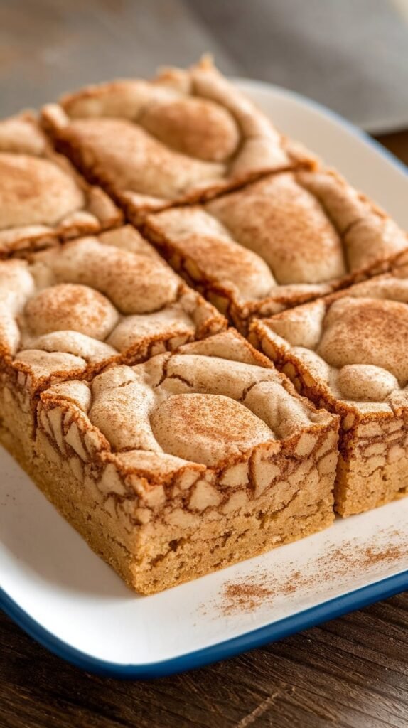 Snickerdoodle Protein Blondies