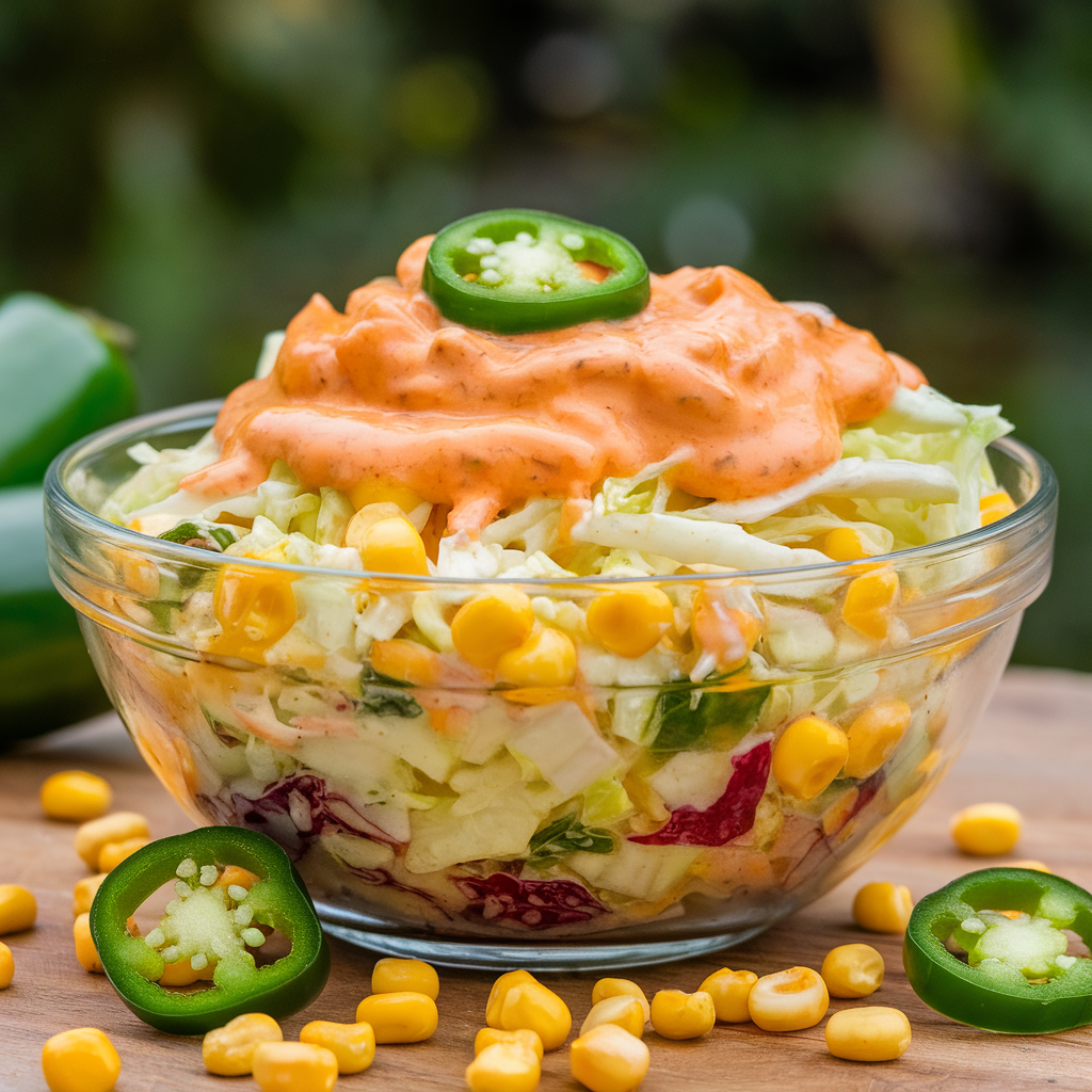 Spicy Jalapeño Corn Coleslaw