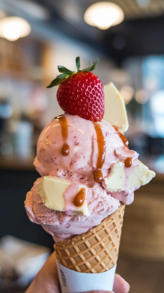 13 High-Protein Ice Cream & Frozen Dessert Recipes 4 Strawberry Cheesecake Protein Ice Cream