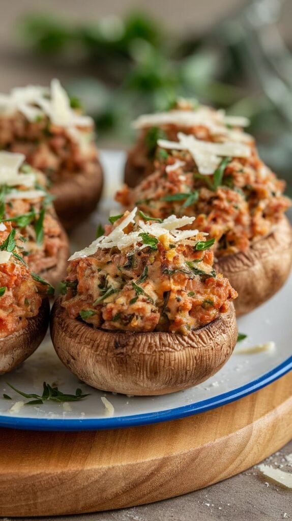 20 Gluten-Free Christmas Appetizers So Good Your Guests Won't Even Notice They're Missing the Gluten 6 Stuffed Mushrooms with Sausage and Herbs