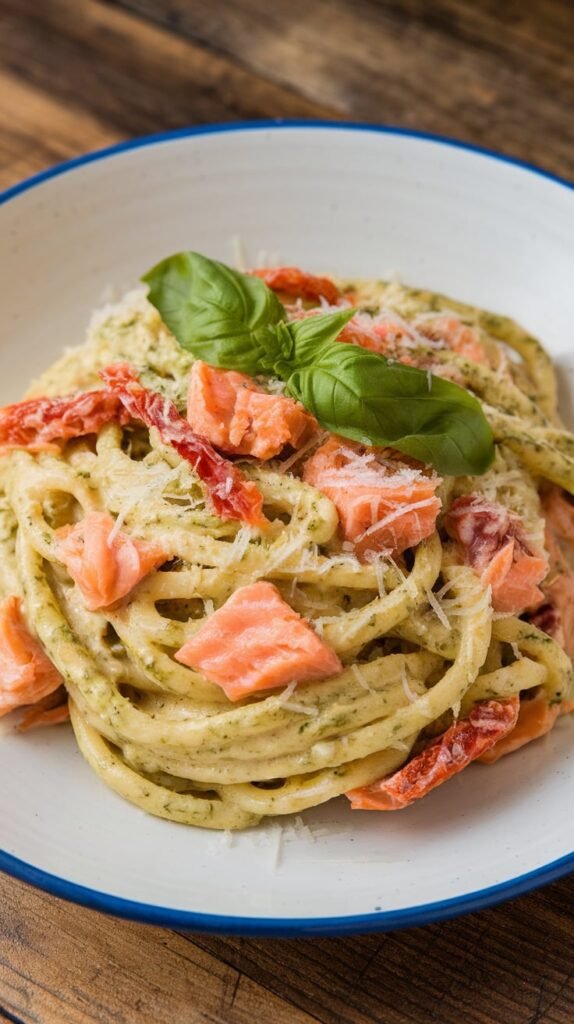 6 Salmon With Pesto Pasta Recipe 3 Sun Dried Tomato and Salmon Pesto Pasta