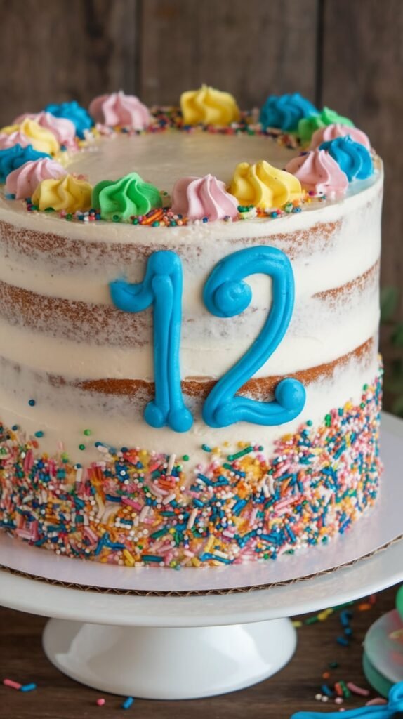 Surprise Sprinkle Filled Cake
