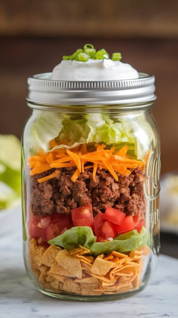 Taco Salad Jar Yes Really