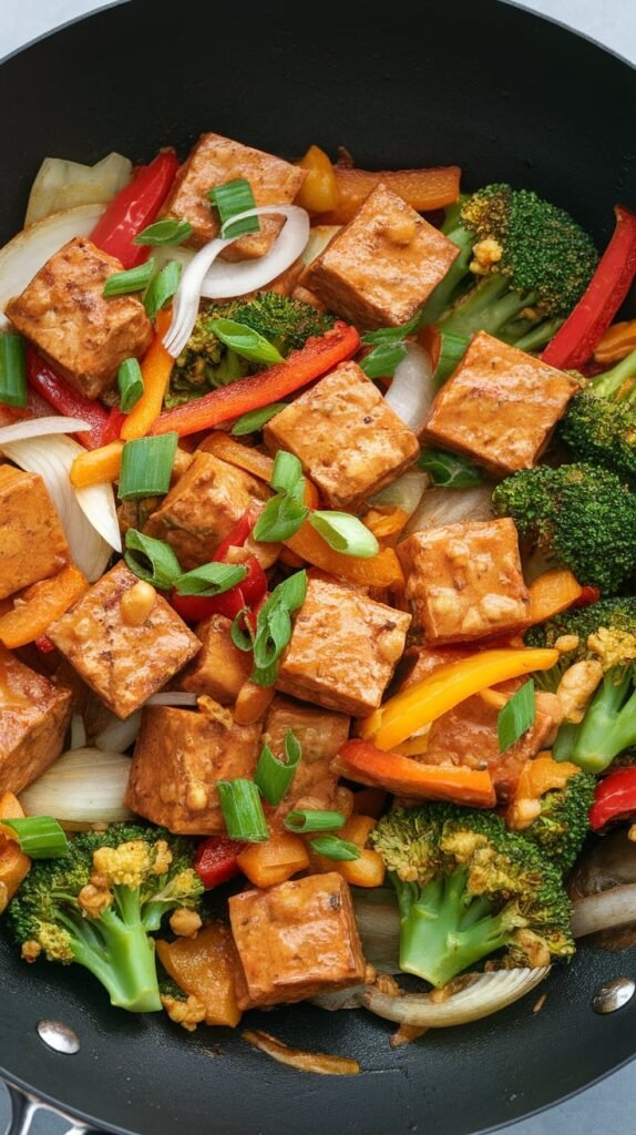 9 High-Protein Vegetarian Recipes for Muscle Gain (Zero Chicken) 2 Tempeh Stir Fry with Ginger Garlic Sauce