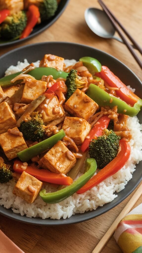13 High-Protein Lunch Meal Prep Recipes for the Work Week 11 Teriyaki Tofu and Veggie Stir Fry