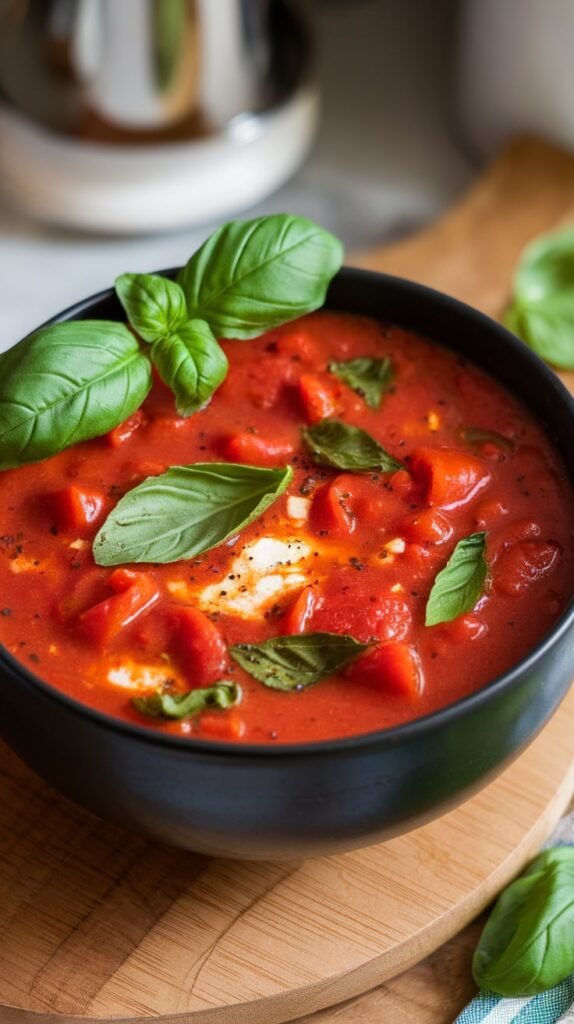 Tomato Basil Protein Soup