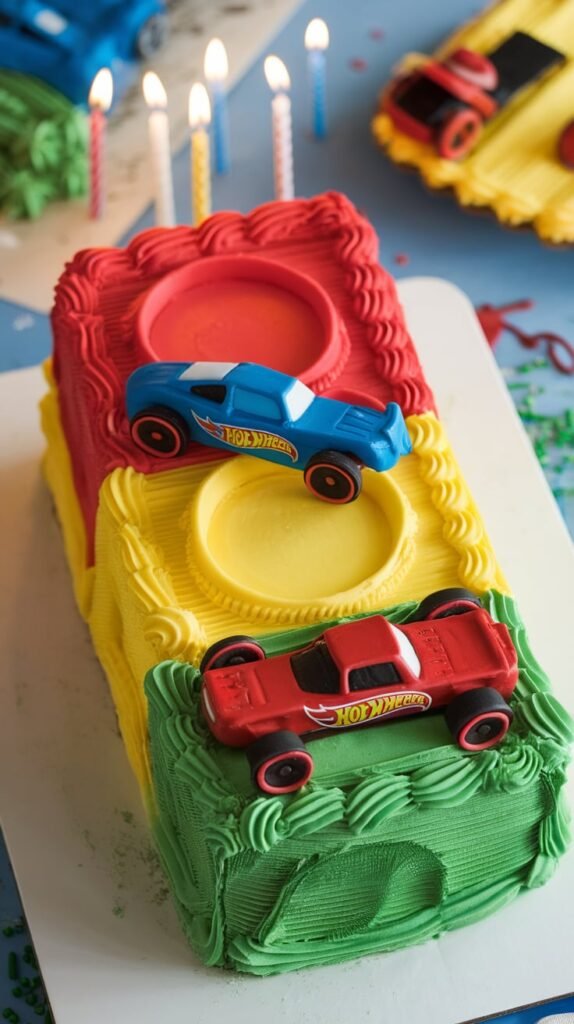 11 Hot Wheels Birthday Cake Ideas That'll Make You the MVP of Party Planning 7 Traffic Light Birthday