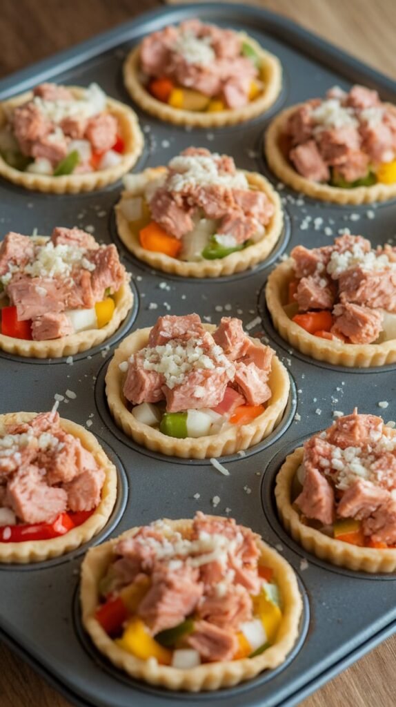 27 Super Healthy Christmas Snacks for Kids 25 Tuna Veggie Mini Quiches