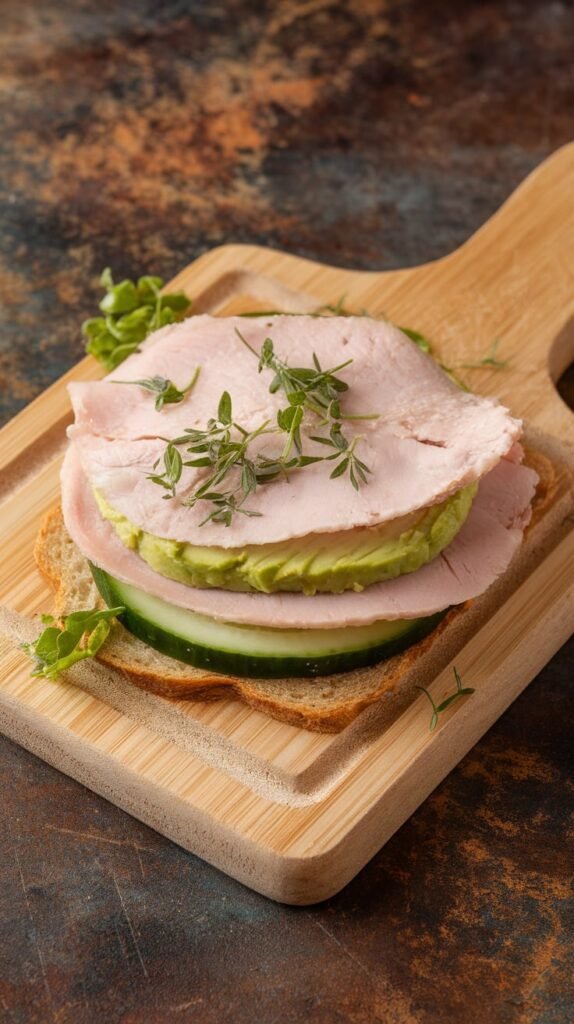 Turkey Avocado Cucumber Sandwiches