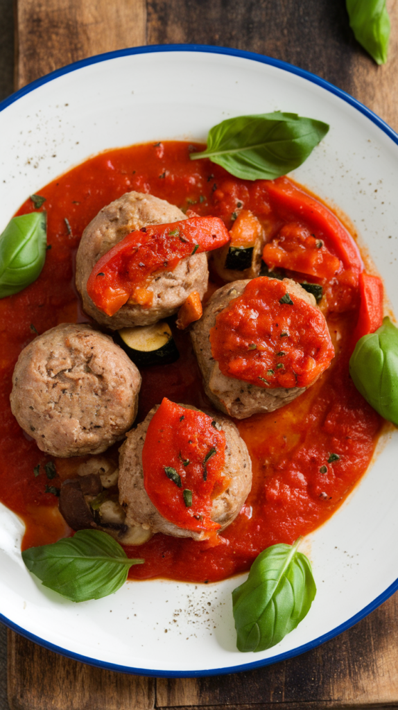 13 High-Protein Lunch Meal Prep Recipes for the Work Week 12 Turkey Meatball and Veggie Marinara