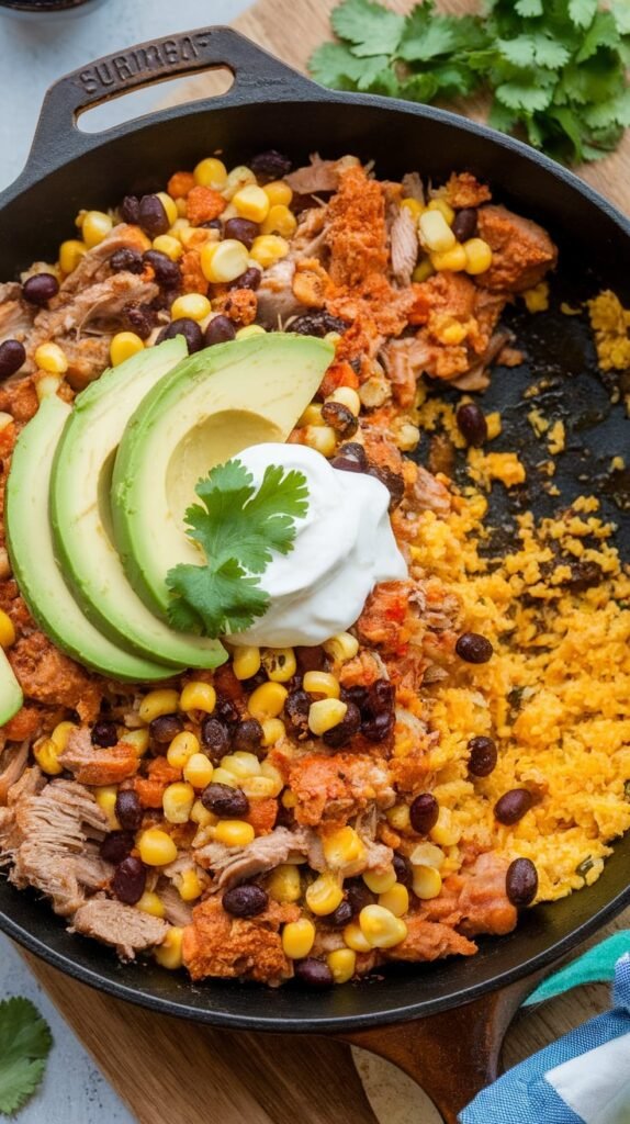 Turkey Taco Breakfast Skillet with Cauli Rice