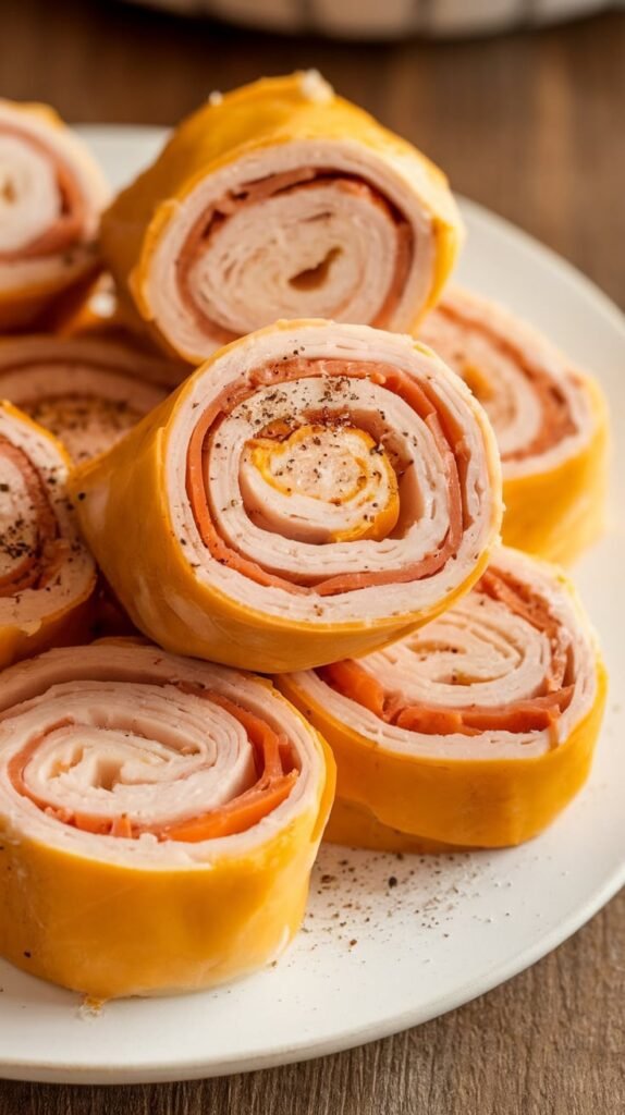 15 High-Protein Low Calorie Snack Ideas to Satisfy Sweet & Savoury Cravings 4 Turkey and Cheese Roll Ups