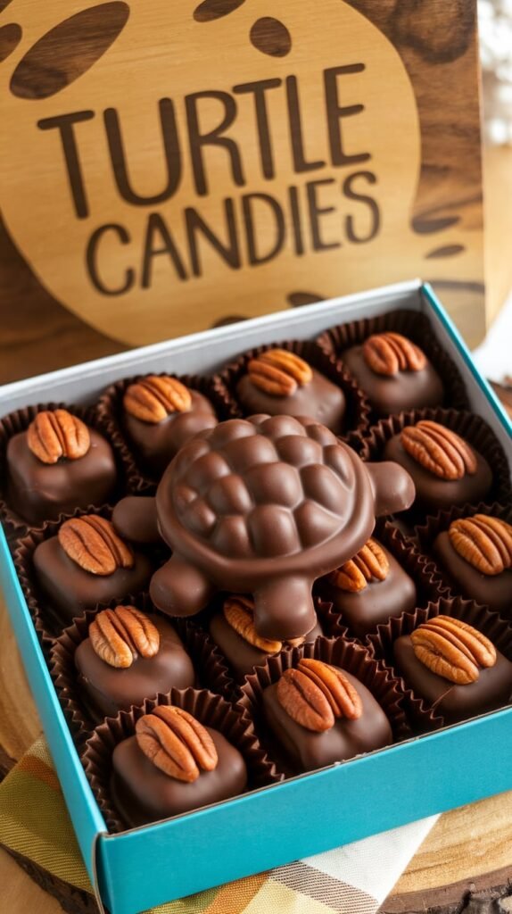 23 Easy Homemade Christmas Candy Recipes That Make Great Gifts 19 Turtle Candies