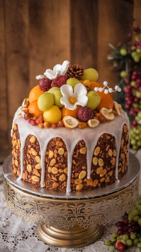 23 Vintage Christmas Cakes That'll Transport Your Taste Buds Straight to Grandma's Kitchen 16 Twelfth Night Cake