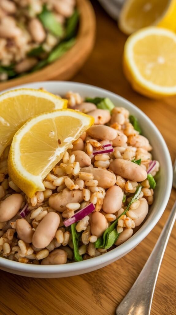 27 New Year's Eve Salad Recipes That'll Make You Forget About the Potato Chips 20 White Bean and Farro Salad With Lemon Tahini Dressing