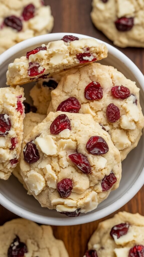 25 Best Christmas Cookies Recipes You’ll Bake Every Year 22 White Chocolate Cranberry Cookies