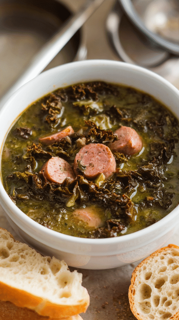21 Healthy Winter Meals Your Family Will Actually Eat 12 a photo of a bowl of sausage and kale so csAIVQaNRnCUP8VqeO7C5Q x7nejYGUTMC2 QO4T3C7VQ
