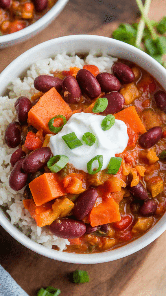 21 Healthy Winter Meals Your Family Will Actually Eat 18 a photo of a bowl of vegetarian chili wi Y0TASmWHRNyuJrhNgMMR7g CZchaxc3SsayqvlwriP6sQ