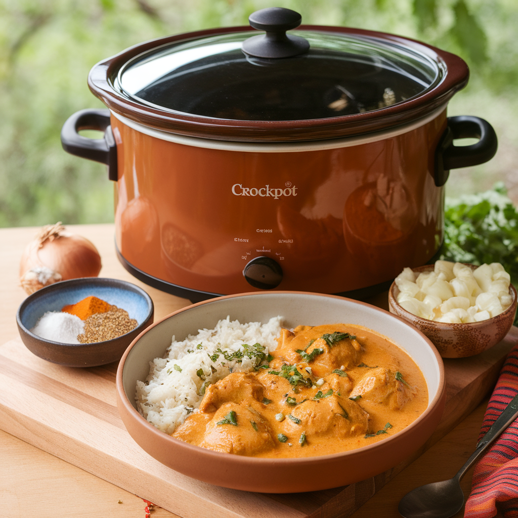Crockpot Creamy Coconut Chicken Tikka Masala