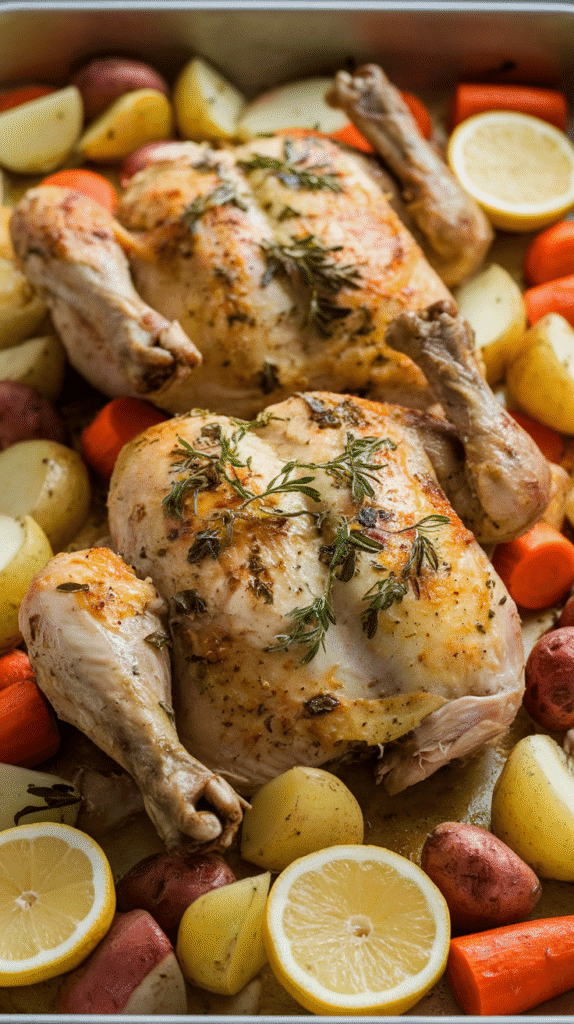 21 Healthy Winter Meals Your Family Will Actually Eat 2 a photo of a one pan lemon herb chicken LJZqDB2nTVCV8sGgPH7sow h psnsuOQlGr1bLqnuYHdw