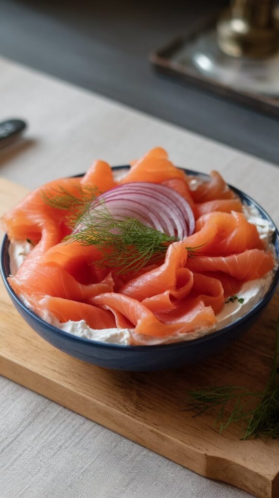 10 High-Protein Breakfast Bowls to Start Your Day Strong 4 moked Salmon and Cream Cheese Bowl