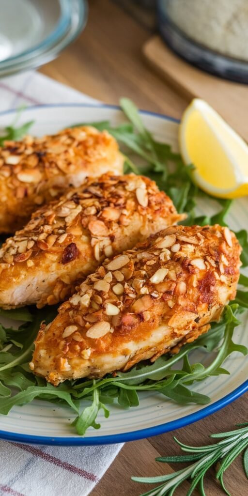 7 Foods That Help Support a “Cortisol Detox” (Plus 7 Easy Recipes So You Actually Want to Eat Them) 6 Almond Crusted Chicken Tenders Oven Baked