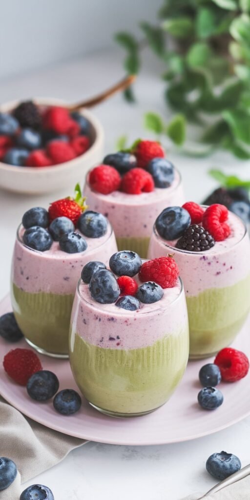 18 Creamy Matcha Smoothies for Breakfast Bliss 6 Berry Matcha Bliss