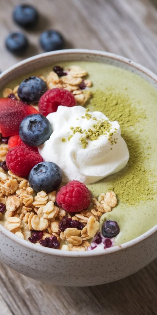 18 Creamy Matcha Smoothies for Breakfast Bliss 14 Blueberry Muffin Matcha Marvel